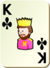 Simple King Of Clubs Clip Art